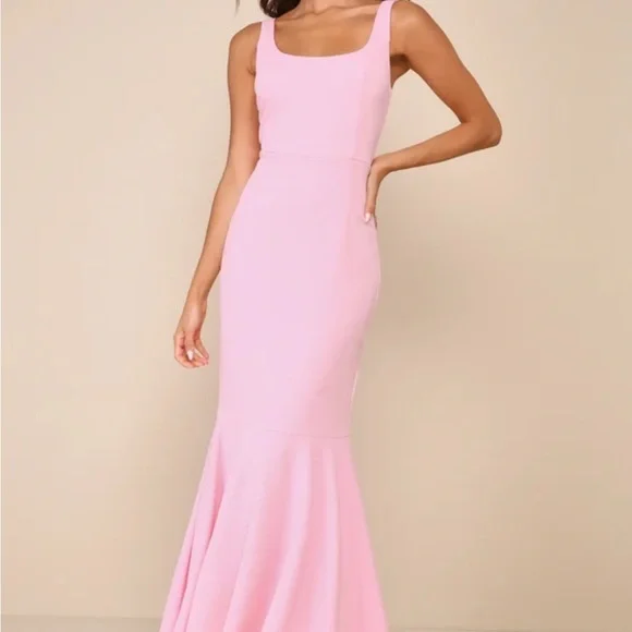 Lulu's Blush Pink Maxi Dress - Picture 1 of 2